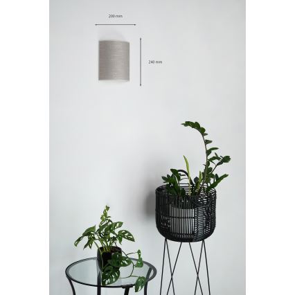 Brilagi - Nástenné svietidlo SEMI 1xE27/15W/230V tmavošedá