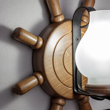 Brilagi - Nástenné svietidlo TIMONA 1xE14/40W/230V buk/orech