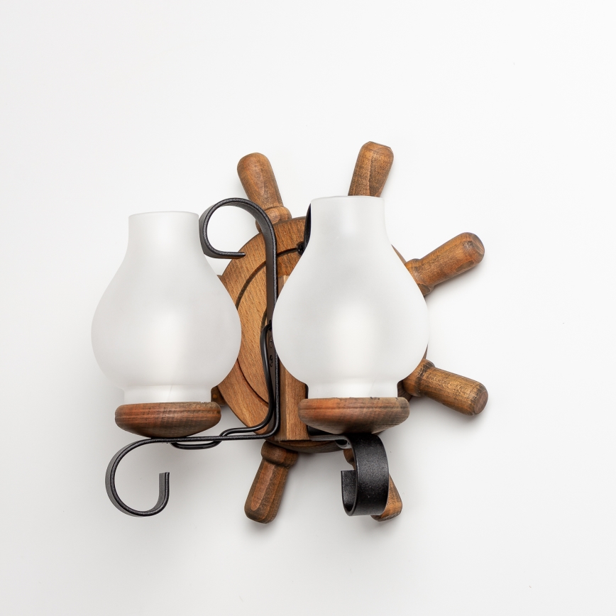 Brilagi - Nástenné svietidlo TIMONA 2xE14/40W/230V buk