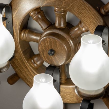 Brilagi - Nástenné svietidlo TIMONA 3xE14/40W/230V buk/orech