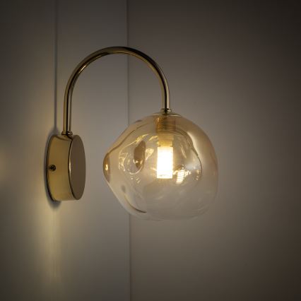 Brilagi - Nástenné svietidlo VULCANO 1xG9/8W/230V zlaté/dymovo-béžové