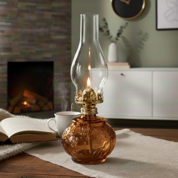 Brilagi - oranžová petrolejová lampa MERLIN