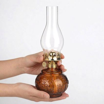 Brilagi - oranžová petrolejová lampa MERLIN