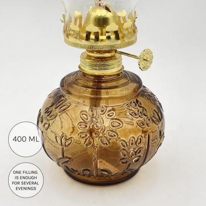 Brilagi - oranžová petrolejová lampa MERLIN