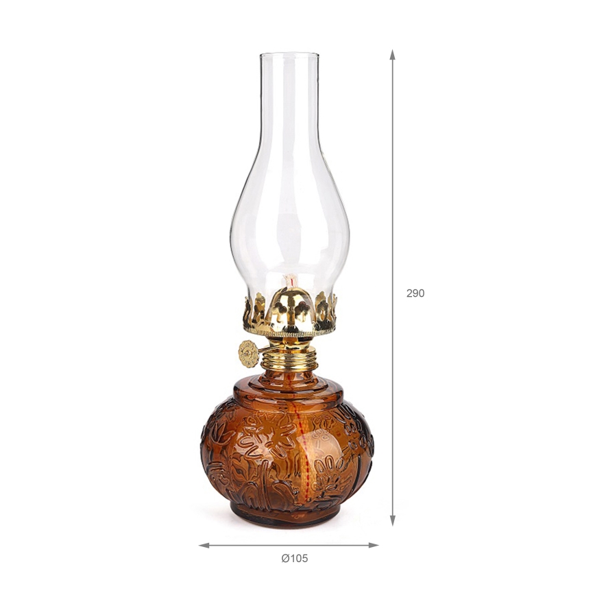 Brilagi - oranžová petrolejová lampa MERLIN