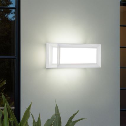 Brilagi - LED vonkajšie nástenné svietidlo so senzorom PARKER LED/12W/230V biele IP44