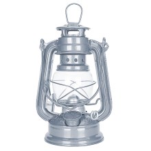 Brilagi - Petrolejová lampa LANTERN 19 cm strieborná