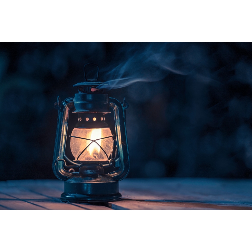 Brilagi - Petrolejová lampa LANTERN 19 cm tmavomodrá