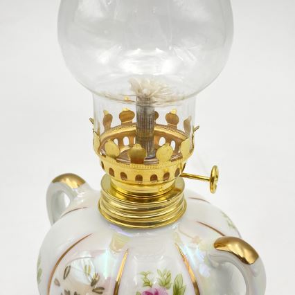 Brilagi - Petrolejová lampa MERLIN biela/zlatá