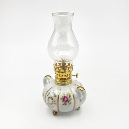 Brilagi - Petrolejová lampa MERLIN biela/zlatá