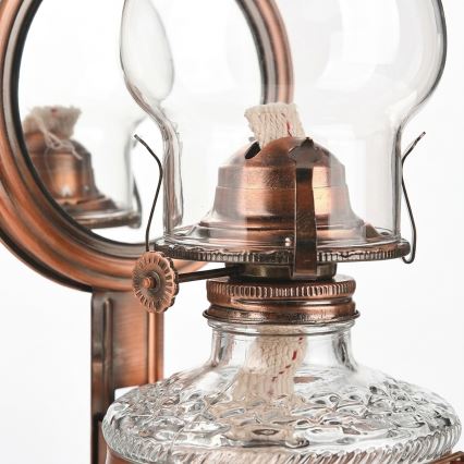 Brilagi - Petrolejová lampa MERLIN bronzová/patina