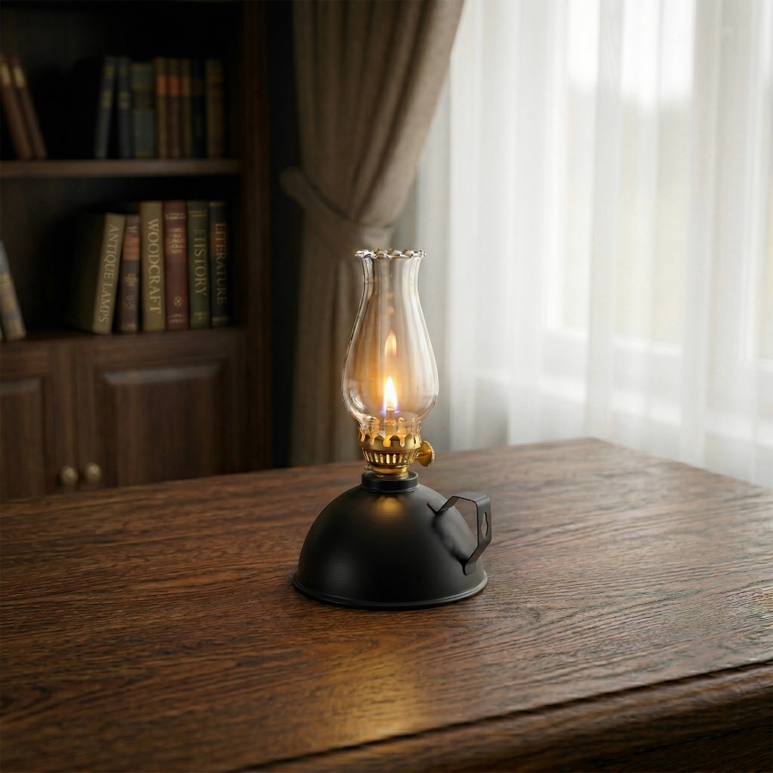 Brilagi - Petrolejová lampa MERLIN čierna