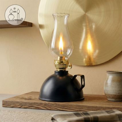 Brilagi - Petrolejová lampa MERLIN čierna