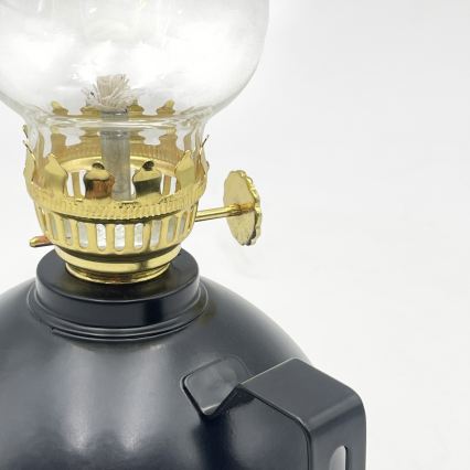 Brilagi - Petrolejová lampa MERLIN čierna