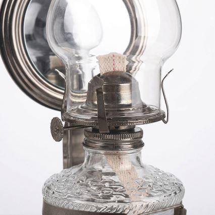 Brilagi - Petrolejová lampa MERLIN čierny chróm