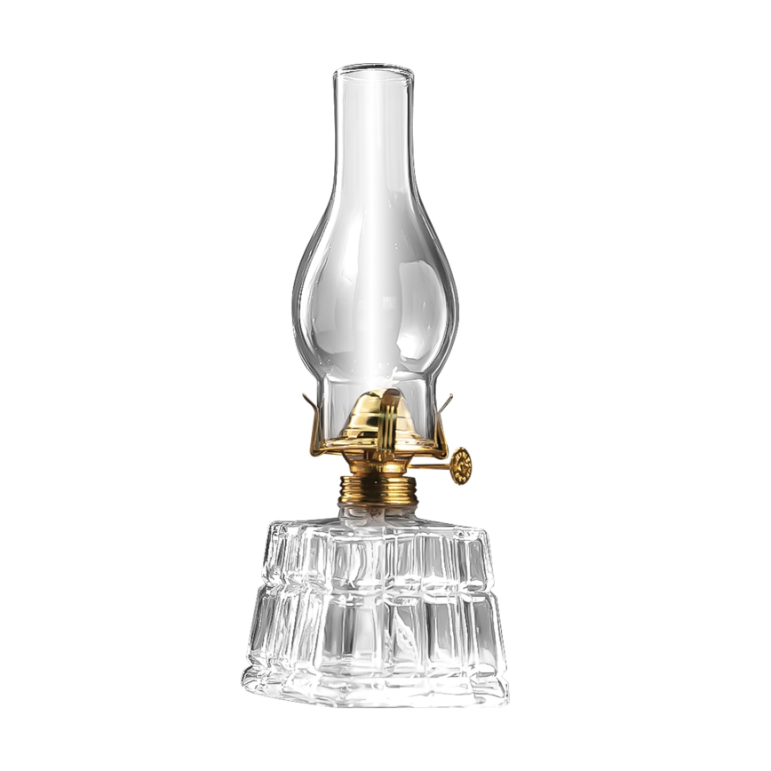 Brilagi - Petrolejová lampa MERLIN číra/zlatá