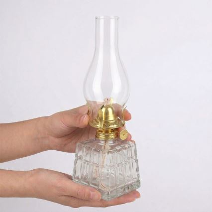 Brilagi - Petrolejová lampa MERLIN číra/zlatá