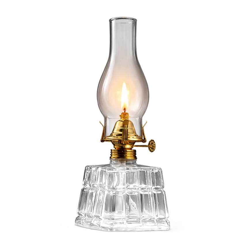 Brilagi - Petrolejová lampa MERLIN číra/zlatá