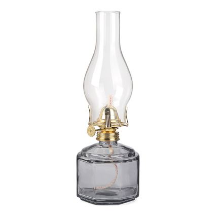 Brilagi - Petrolejová lampa MERLIN dymová/šedá