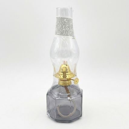 Brilagi - Petrolejová lampa MERLIN dymová/šedá