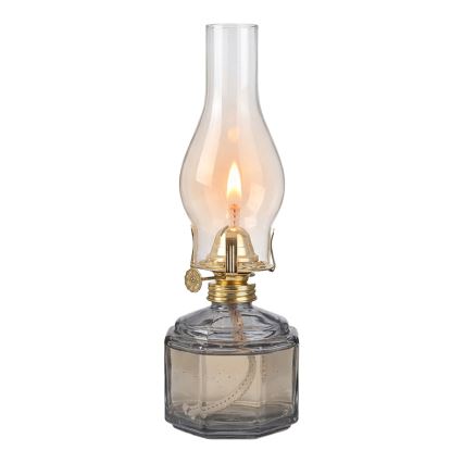Brilagi - Petrolejová lampa MERLIN dymová/šedá