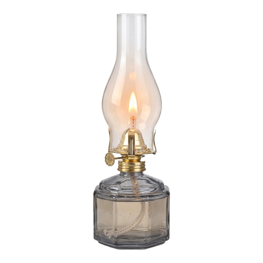 Brilagi - Petrolejová lampa MERLIN dymová/šedá