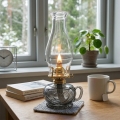 Brilagi - Petrolejová lampa MERLIN dymová/šedá