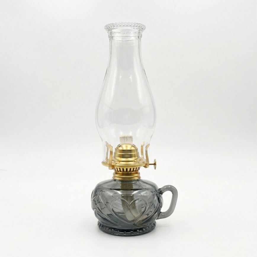 Brilagi - Petrolejová lampa MERLIN dymová/sivá