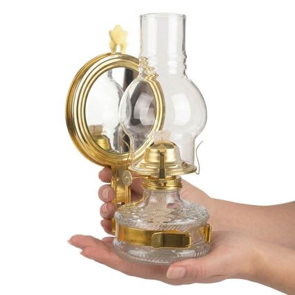 Brilagi - Petrolejová lampa MERLIN lesklá zlatá