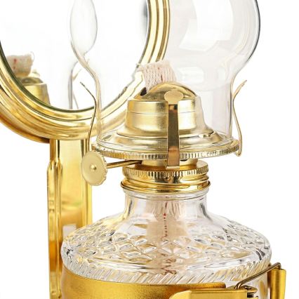 Brilagi - Petrolejová lampa MERLIN lesklá zlatá