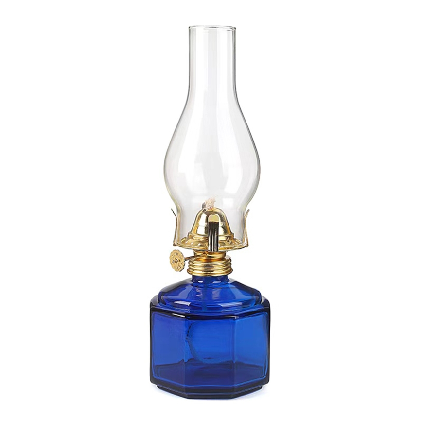 Brilagi - Petrolejová lampa MERLIN modrá