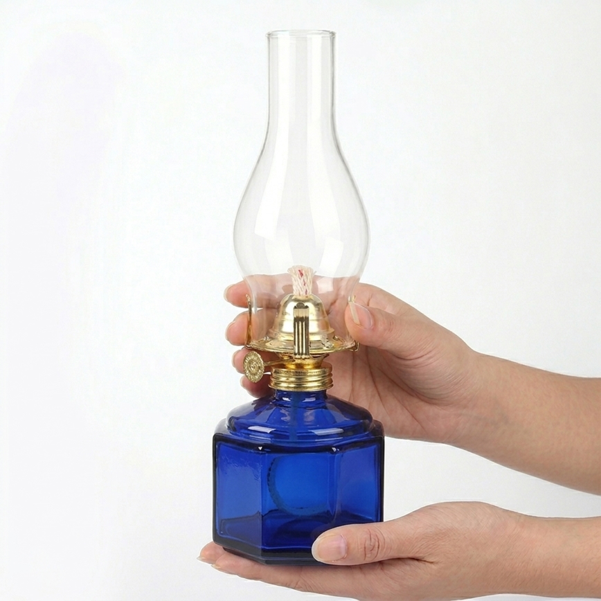 Brilagi - Petrolejová lampa MERLIN modrá