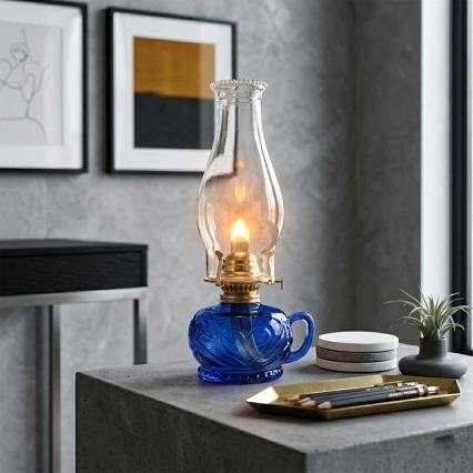 Brilagi - Petrolejová lampa MERLIN modrá