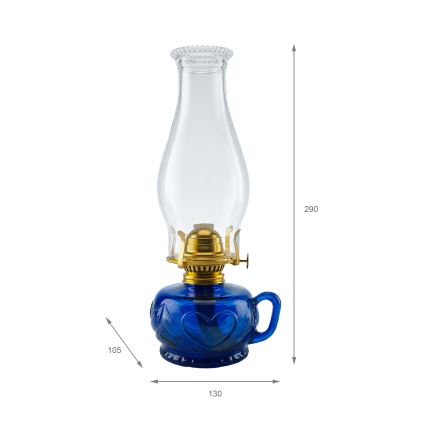 Brilagi - Petrolejová lampa MERLIN modrá