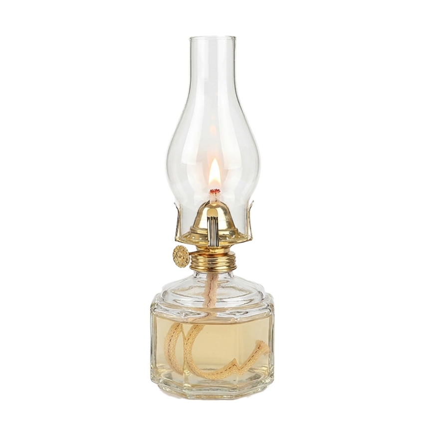 Brilagi - Petrolejová lampa MERLIN priehľadná