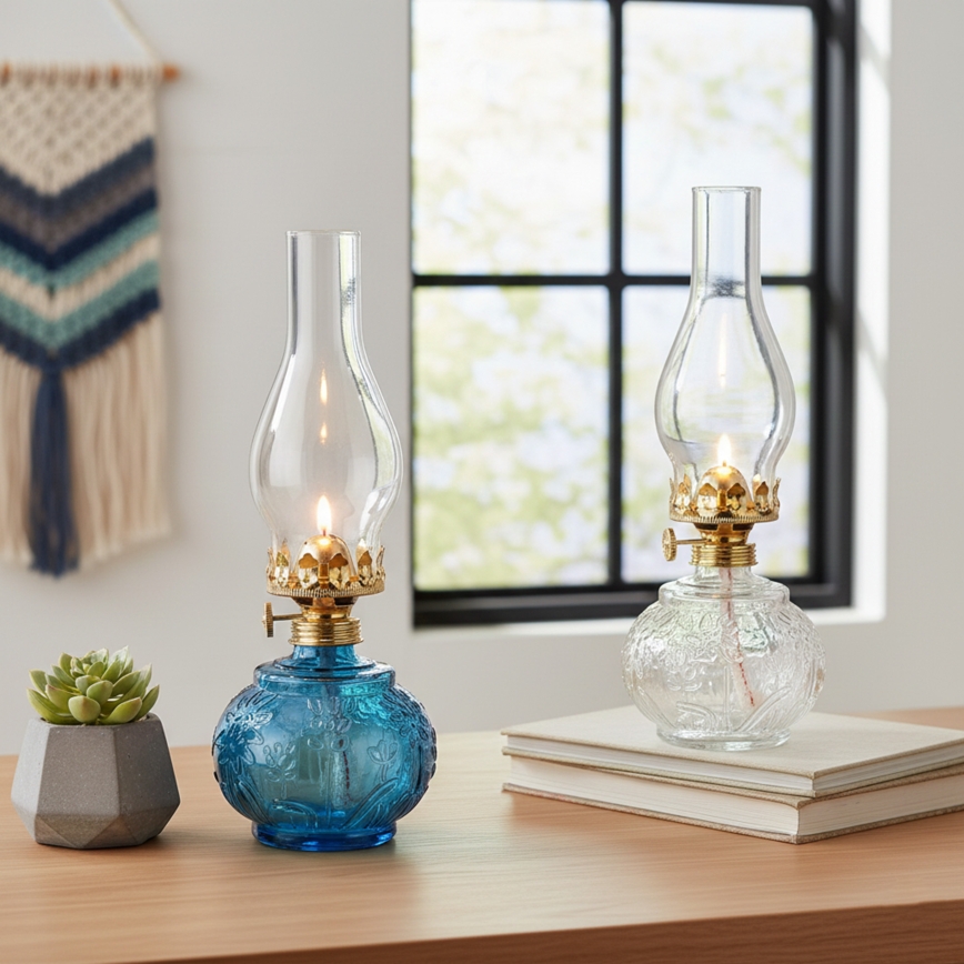 Brilagi - Petrolejová lampa MERLIN priehľadná