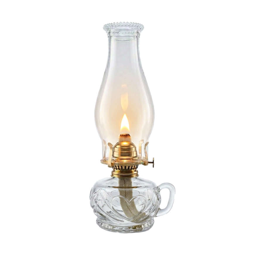 Brilagi - Petrolejová lampa MERLIN priehľadná