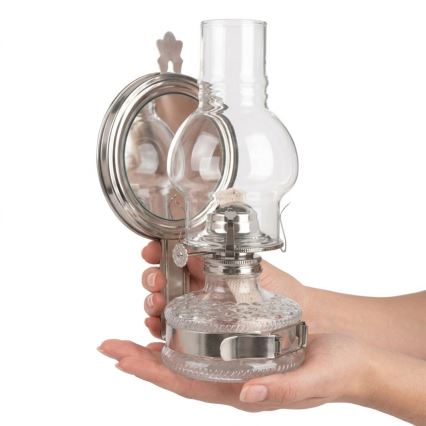 Brilagi - Petrolejová lampa MERLIN v lesklom chróme