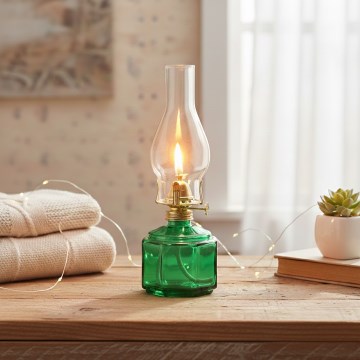 Brilagi - Petrolejová lampa MERLIN zelená