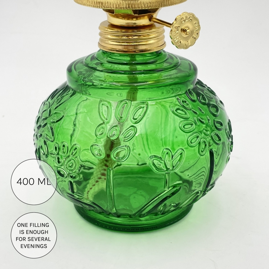 Brilagi - Petrolejová lampa MERLIN zelená