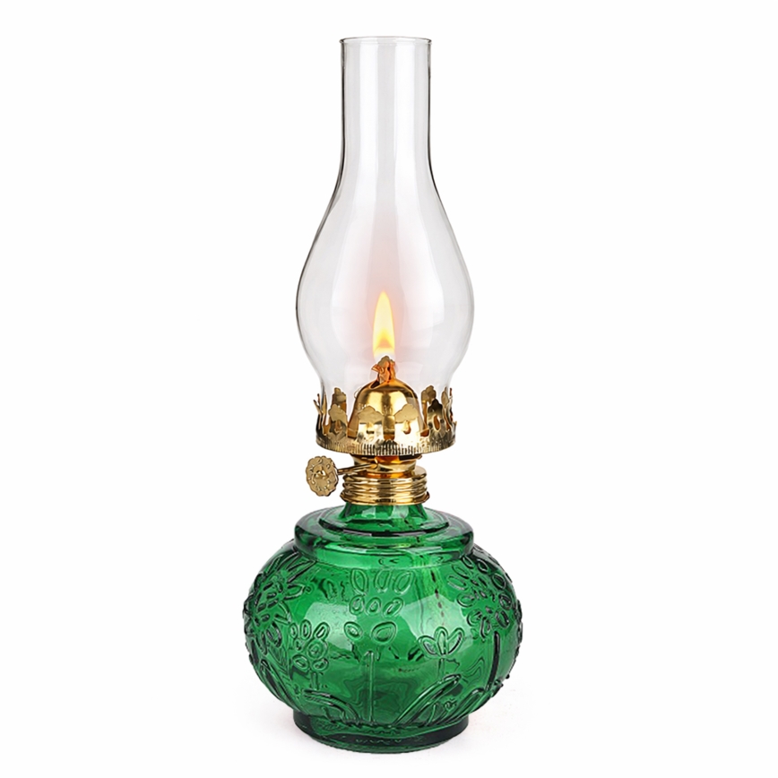 Brilagi - Petrolejová lampa MERLIN zelená