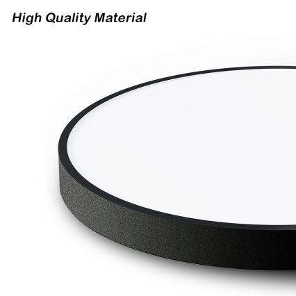 Brilagi - LED stmievateľné stropné svietidlo POOL SMART LED/128W/230V 3000-6000K priemer 100 cm Wi-Fi Tuya čierna + diaľkové ovládanie