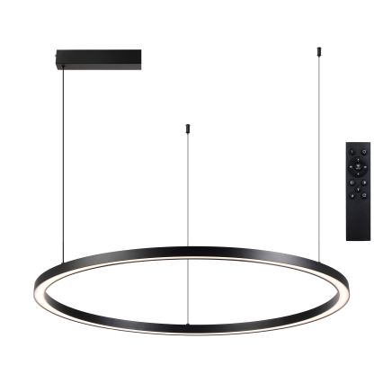 Brilagi - LED stmievateľný luster na lanku PORTOFINO LED/60W/230V 3000-6000K pr. 80 cm čierna + diaľkové ovládanie