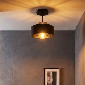 Brilagi - Prísadený luster 1xE27/60W/230V čierna/zlatá