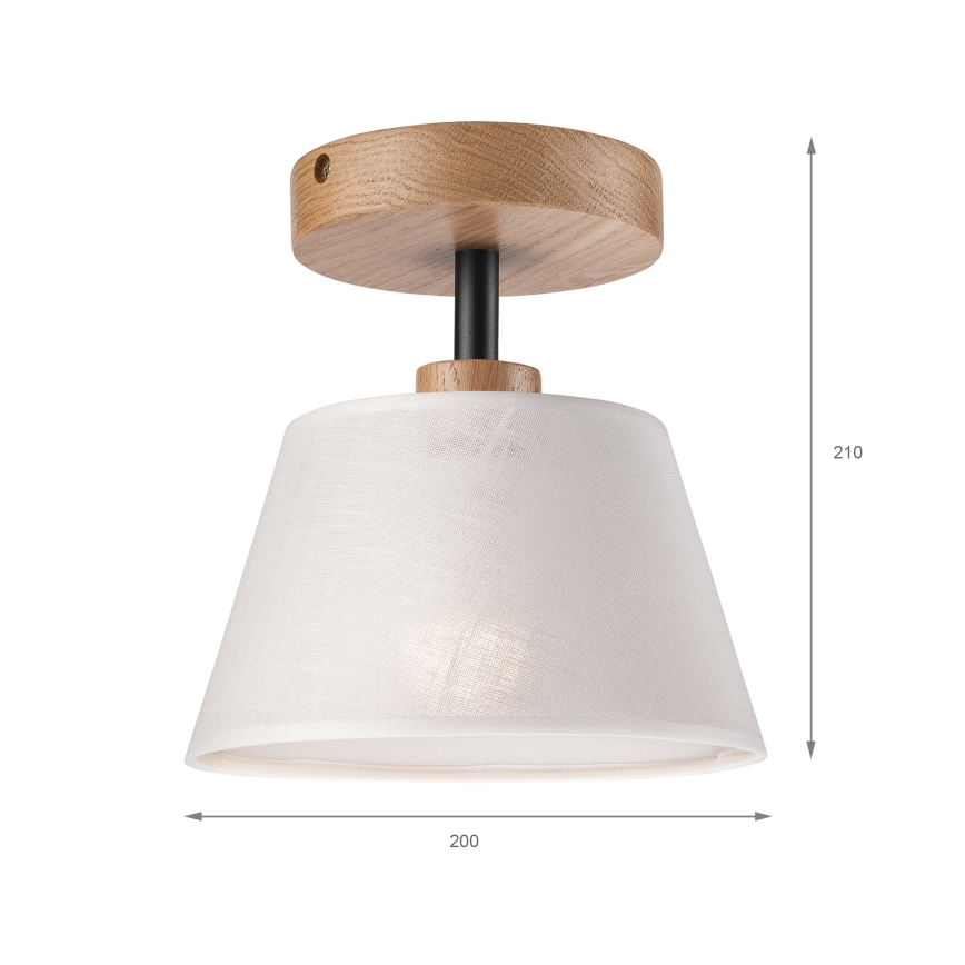Brilagi - Prisadený luster ANTHONY 1xE14/60W/230V dub/biela
