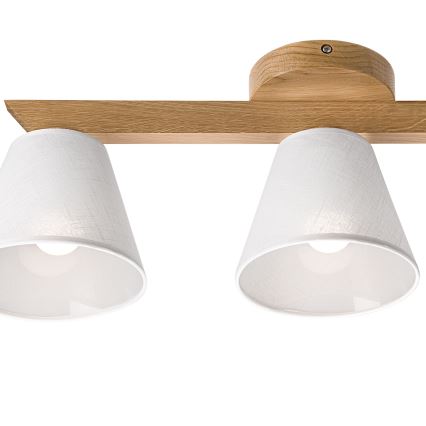 Brilagi - Prisadený luster ANTHONY 3xE14/40W/230V dub/biela
