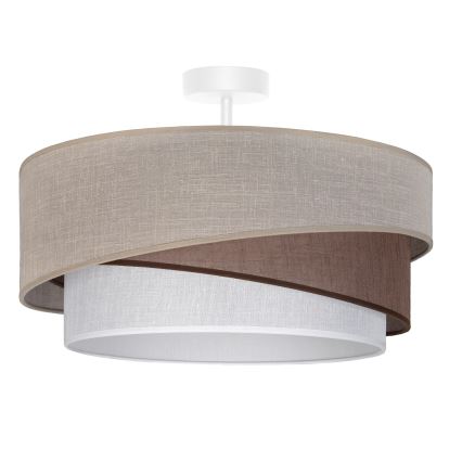 Brilagi - Prisadený luster ARROW 1xE27/60W/230V pr. 45 cm béžová/hnedá/biela