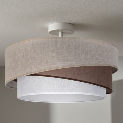 Brilagi - Prisadený luster ARROW 1xE27/60W/230V pr. 45 cm béžová/hnedá/biela