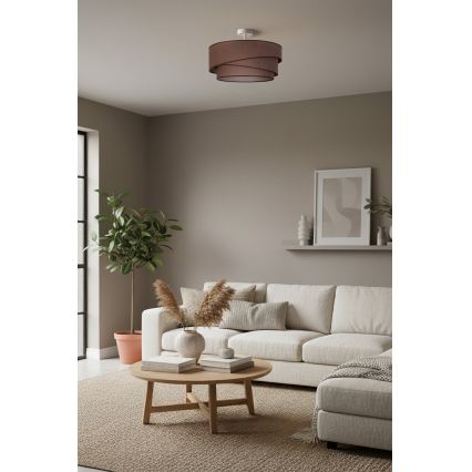 Brilagi - Prisadený luster ARROW 1xE27/60W/230V pr. 45 cm hnedý
