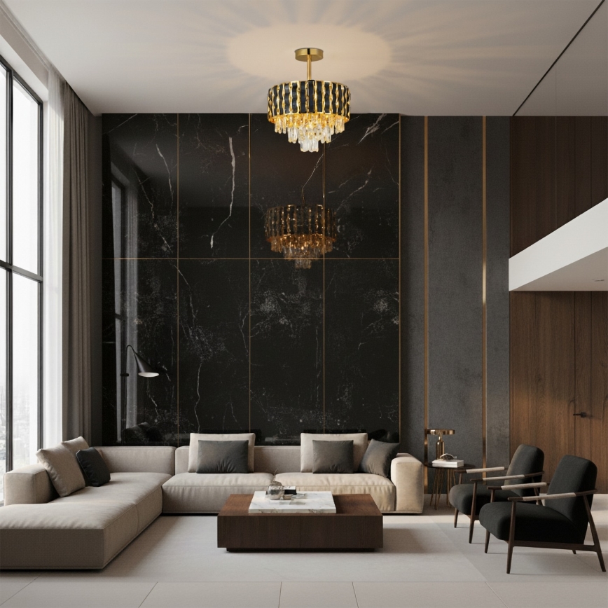 Brilagi - Prisadený luster CRISTAL 5xE14/40W/230V pr. 38 cm